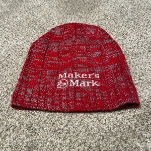 Maker's Mark Red and Gray Beanie